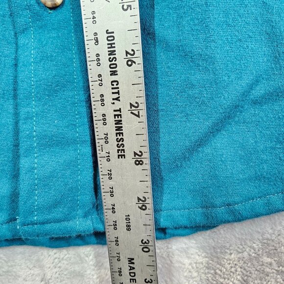 Field & Stream shirt Mens L Button Pockets brushed Cotton Dad office work warm - Picture 5 of 8